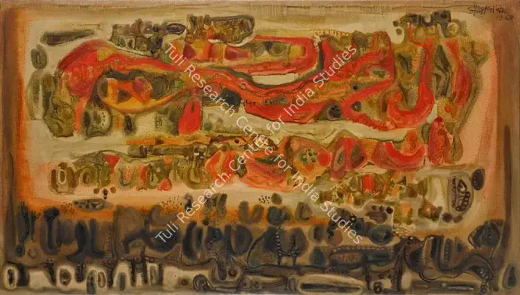 Ambadas (Artist). The Closed Membranes of Silence. Oil on canvas, 1965 | Painting | FineArts | 00417355