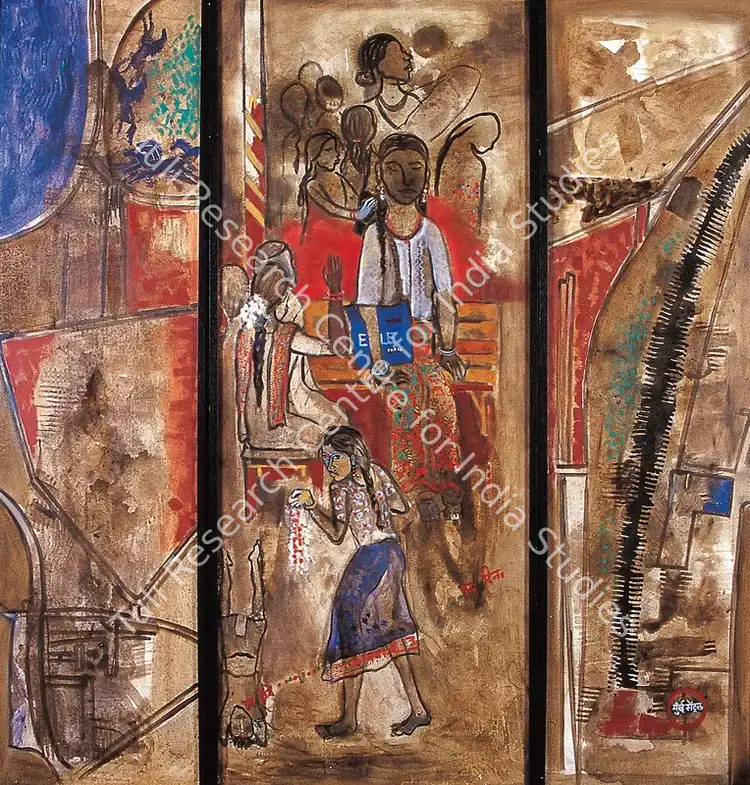 Rao, Rekha (Artist). Mumbai Central. Oil on canvas, 2002 | Painting | FineArts | 00599780