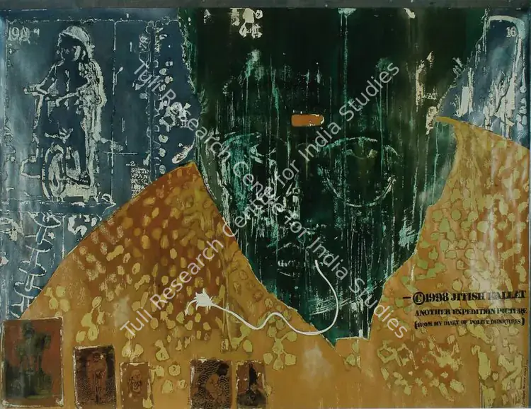 Kallat, Jitish (Artist). Super Boy Proceed Slowly. Oil on canvas, 1998 | Painting  | 00881502