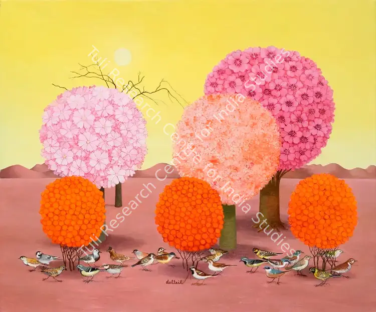 Delteil, Maite (Artist). The Summer Trees. Oil on canvas, 2015 | Painting | FineArts | 00357781