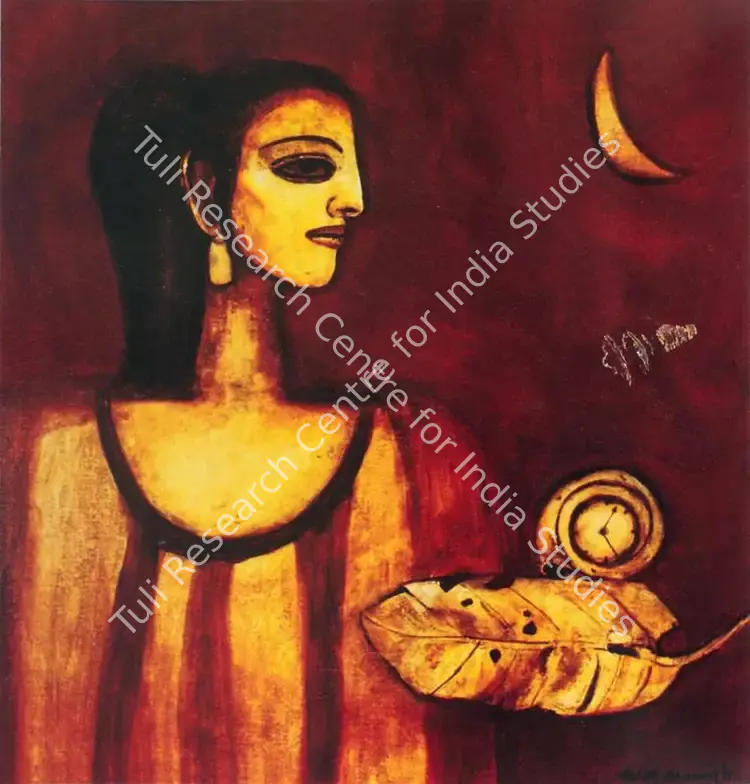Bhowmick, Ashok (Artist). Untitled. Mixed media on canvas, n.d. | Painting | FineArts | 00371995