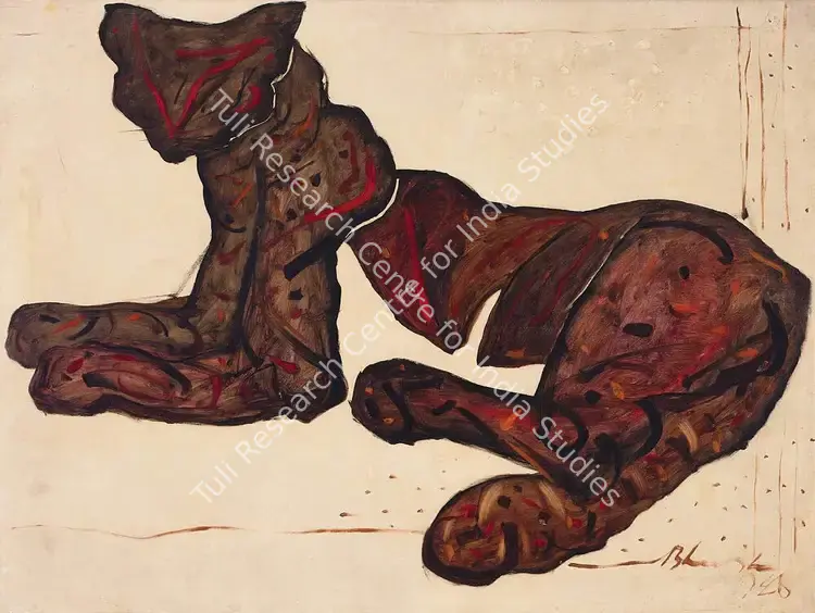 Bhaskaran, R.B. (Artist). Untitled. Acrylic on canvas, 1986 | Painting | FineArts | 00355972