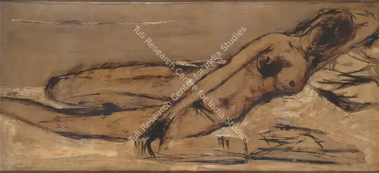 Vithal, B. (Artist). Lying Nude. Oil on canvas, mid 1960s | Painting | FineArts | 0022612