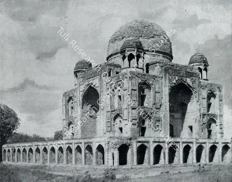 Unknown (Photographer). Tomb of Khan-I-Khanan. Late 16th Century | Contemporary Photograph, Marg, January 1947 | ArcHeritage | 00512915
