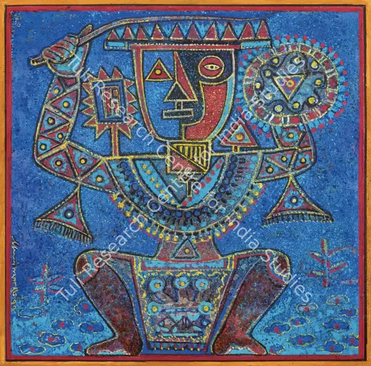 Dutta, Manoj (Artist). Soldier. Tempera on board, 1970 | Painting | FineArts | 00603598