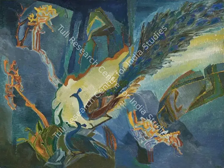 Lall, Harkrishen (Artist). Untitled. Oil on canvas, 1988 | Painting | FineArts | 00416320
