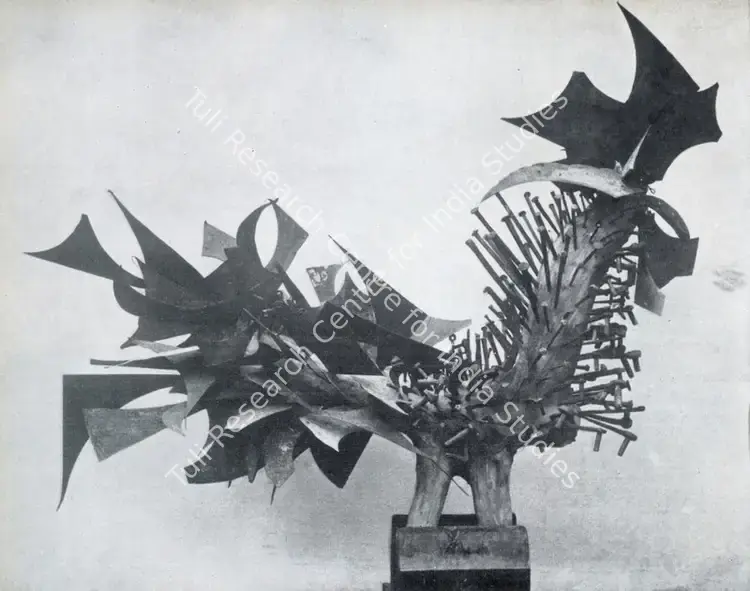Kaneria, Raghav (Artist). Cock. 1961 | Marg, December 1962 | Sculpture | FineArts | 00674898
