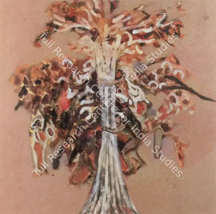 Rao, Rekha (Artist). Save the Trees. Oil on canvas, 1991 | Painting  | 00877004