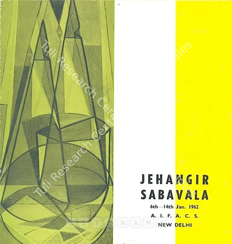 Sabavala, Jehangir (Artist). Jehangir Sabavala. New Delhi: All India Fine Arts and Crafts Society, 1962 | Solo Exhibition Catalogue  | 00876019