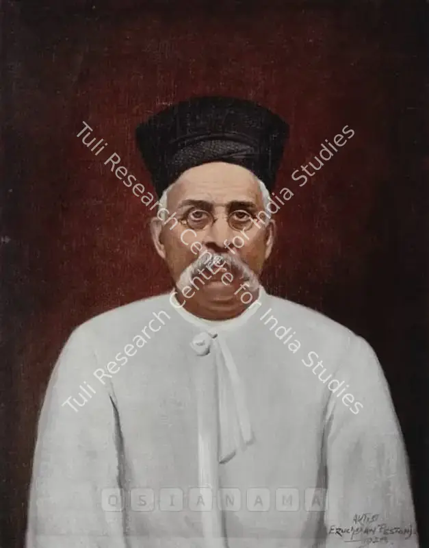Pestonji, Eruchshaw (Artist). Portrait Of A Parsi Gentleman. Oil on canvas, 1928 | Painting | FineArts | 00561858