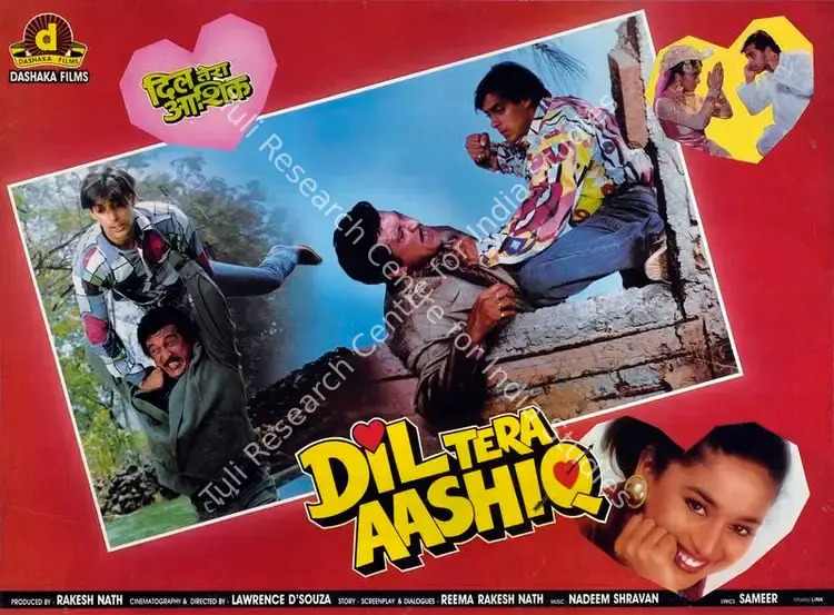 Nath, Rakesh (Producer), Dil Tera Aashiq, 1993 | Lobby Card | CinemaEducation | 00783930