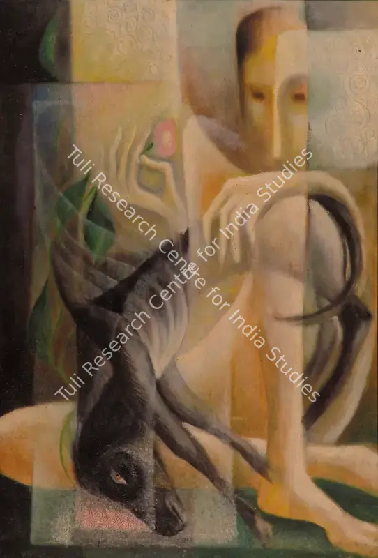 Kar, Sanat (Artist). Untitled. Oil on canvas, 1960 | Painting  | 00880826