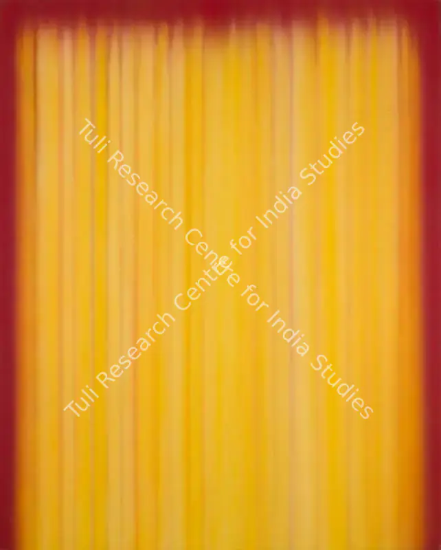 Bhavsar, Natvar (Artist). Bhawar. Dry pigments with oil and acrylic on canvas, 1981 | Painting  | 00867505
