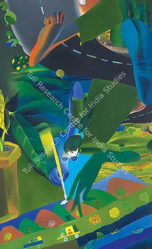 Mansoori, Nabibaksh (Artist). Competition. Oil on canvas, 2008 | Painting | FineArts | 00355439
