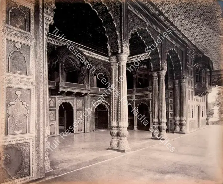 Lyon, Edmund David (Photographer), Dera-i-Dowlut, Seringapatam (Interior of Verandah), c.1868 | Antiquarian Photograph | Photography | 00116225