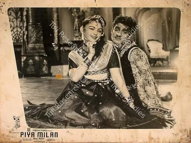 Raghunath (Director), Piya Milan, 1958 | Lobby Card | CinemaEducation | 00825152