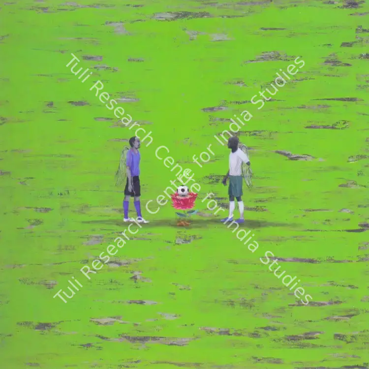 Bal, Alok (Artist). Beautiful Game II. Emulsion and Acrylic on canvas, 2006 | Painting | FineArts | 00576243