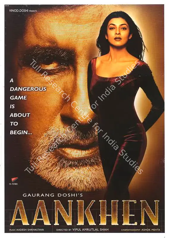 Doshi, Gaurang (Producer), Aankhen, 2002 | Full Sheet Poster | CinemaEducation | 00769204