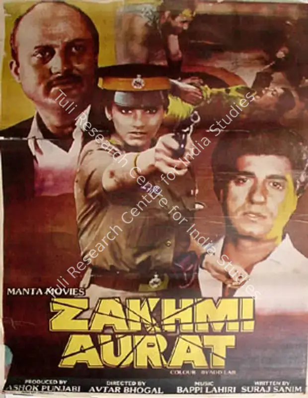 Punjabi, Ashok (Producer), Zakhmi Aurat, 1988 | Full Sheet Poster | CinemaEducation | 00767478
