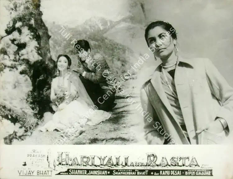 Gajjar, Bipin (Cinematographer), Hariyali Aur Rasta, 1962 | Lobby Card | CinemaEducation | 00817298