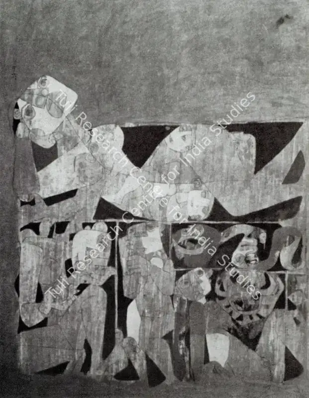 Vaghela, Gautam (Artist). Composition. n.d. | Artrends, January-April 1965 | Painting | FineArts | 00551295