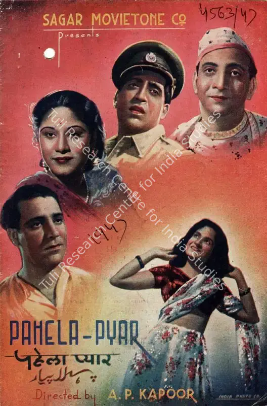 Kapur, A.P. (Director), Pehla Pyar, 1947 | Song-Synopsis Booklet | CinemaEducation | 00781869