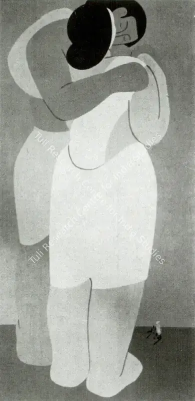 Pal, Pran (Artist). Kiss. Oil, n.d. | Marg, December 2022 - March 2023 | Painting | FineArts | 00675335