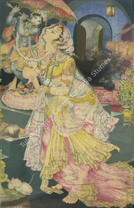 Bagchi, Radha (Artist). Untitled. Mixed media on silk, c.1970 | Painting  | 00867850