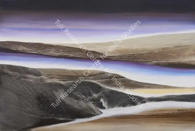 Sharma, Vinod (Artist). Untitled. Oil on canvas, 2023 | Painting | EconomicsArt | 00869345