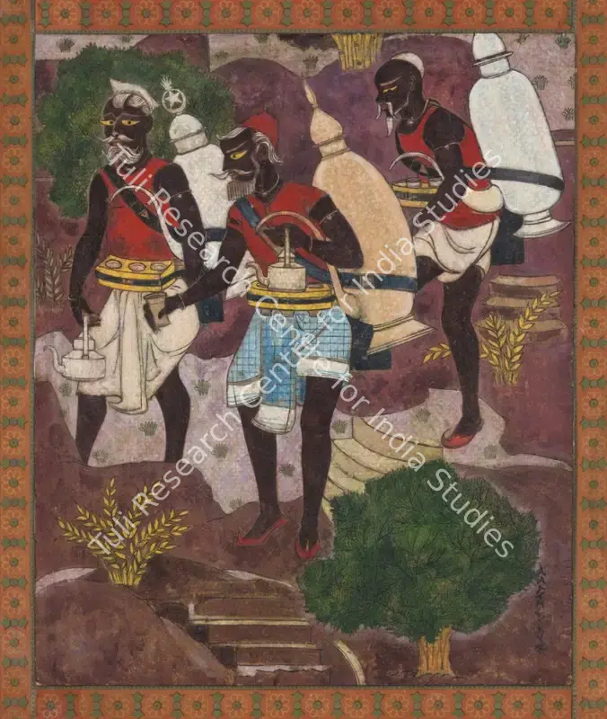 Almelkar, A.A. (Artist). Sharbat! Sharbat!. Gouache on cardboard pasted on mount board, c.1950s | Painting | FineArts | 00357408