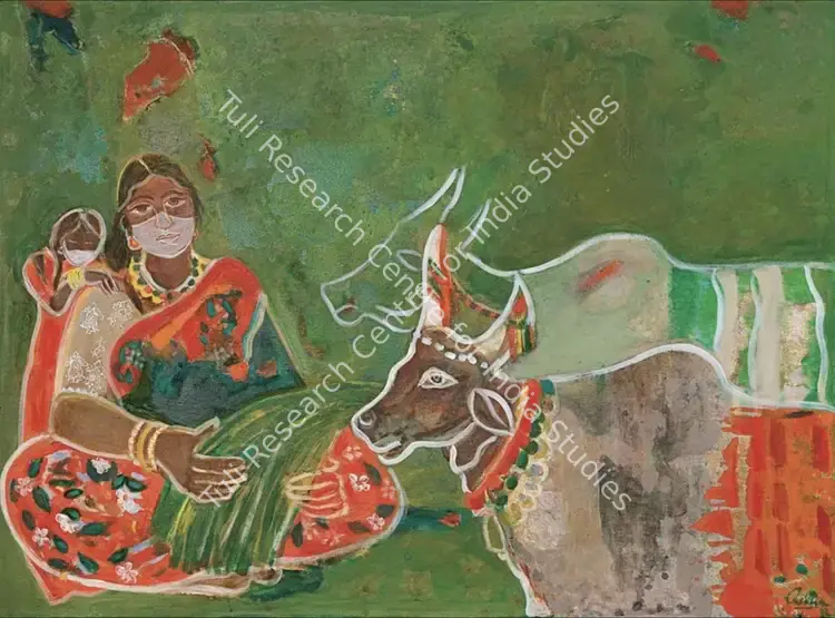 Rao, Rekha (Artist). Untitled. Acrylic and oil on canvas, 2023 | Painting | FineArts | 00604765