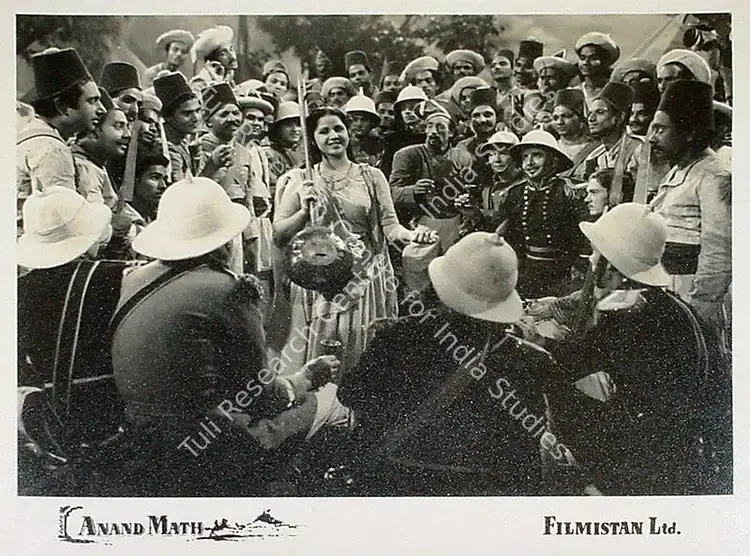 Dronacharya (Cinematographer), Anand Math, 1952 | Lobby Card | CinemaEducation | 00809254
