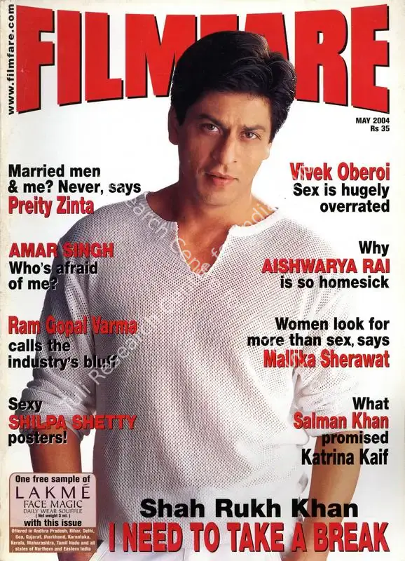 Baliga, Shashi (Editor). Filmfare. 53(5). Bombay: Pradeep Guha, c/o The Times of India, 01 May 2004 | Magazine | CinemaEducation | 00794073