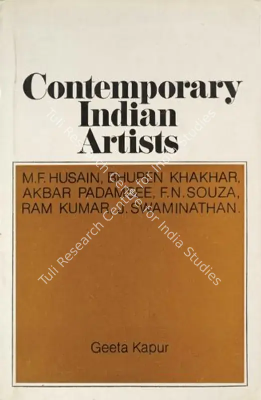Kapur, Geeta (Author). Contemporary Indian Artists. New Delhi: Vikas, 1979 | Authored Book | FineArts | 00845437