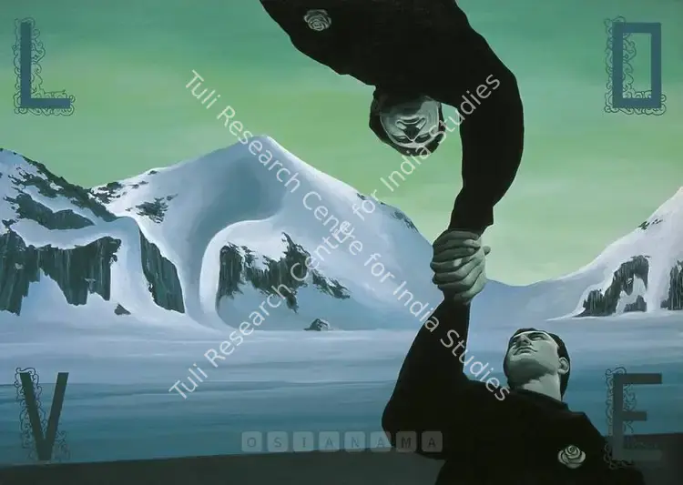 Pani, Birendra (Artist). Company. Acrylic on canvas, 2002 | Painting | FineArts | 00575806
