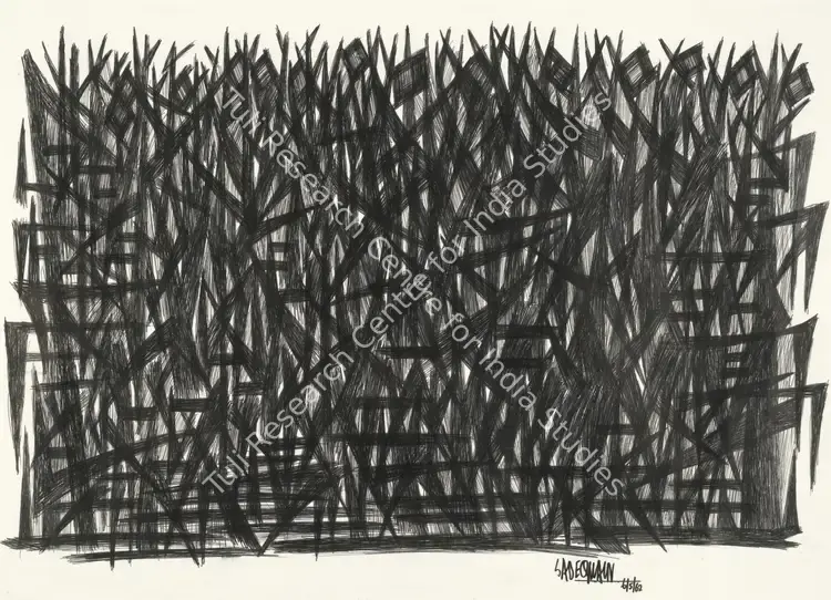 Sadequain (Artist). Untitled. Ink on paper, 1962 | Drawing | FineArts | 00645480
