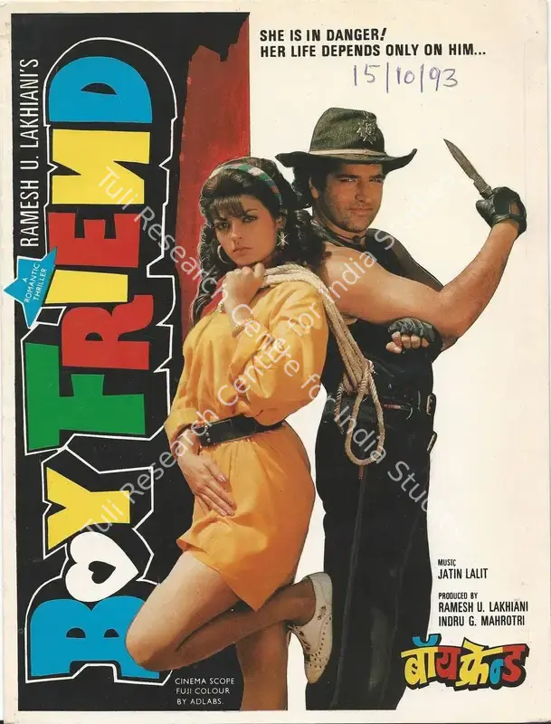 Lakhiani, Ramesh (Producer), Boy Friend, 1993 | Song-Synopsis Booklet | CinemaEducation | 00781222