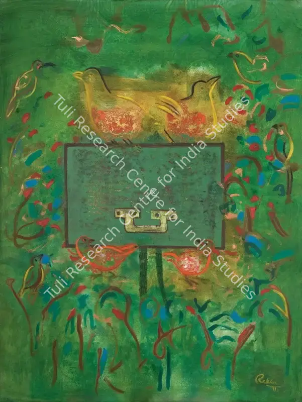 Rao, Rekha (Artist). Treasure Chest. Acrylic and oil on canvas, 2014 | Painting | FineArts | 00603654