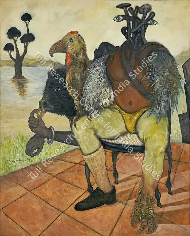 Naik, Viraj (Artist). Spiritual Chair. Oil on canvas, 2005 | Painting | FineArts | 00547314