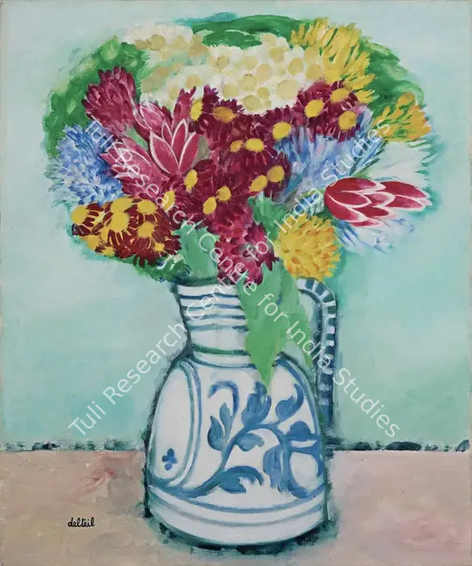 Delteil, Maite (Artist). Untitled. Oil on canvas, circa 1960s | Painting  | 00868676