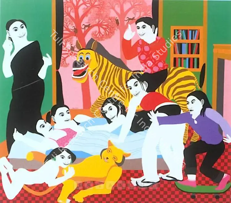 Hussain, Farhad (Artist). Sequence Five. Acrylic on canvas, 2007 | Painting | FineArts | 00575408