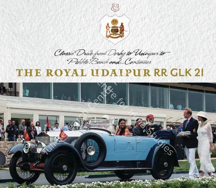 Singh, Anu Vikram (Author). The Royal Udaipur RR GLK 21 - Classic Drive From Derby to Udaipur to Pebble Beach and...Continues. Ahmedabad: Mapin Publishing, 2013 | Authored Book  | 00802108