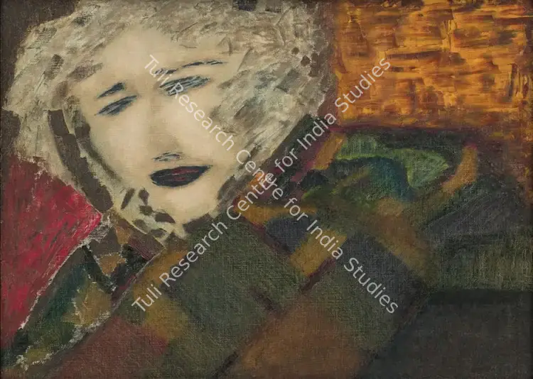 Chhabda, Bal (Artist). Untitled. Oil on canvas, 1959 | Painting | EconomicsArt | 00870108