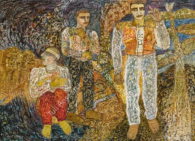Chakravarty, Jayashree (Artist). Untitled. Oil on canvas, 1989 | Painting | FineArts | 00337435