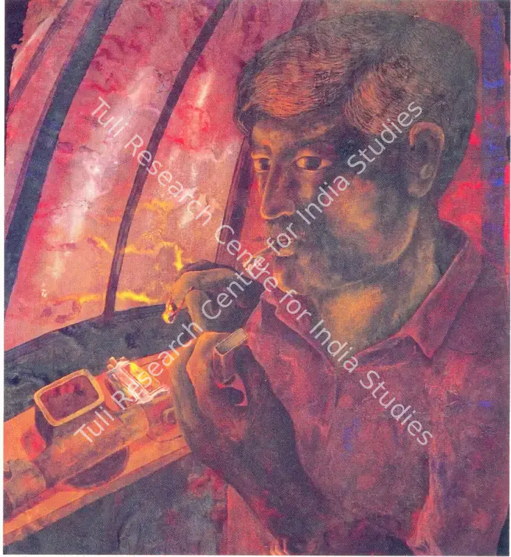Sharma, Binod (Artist). Untitled. Acrylic on paper, n.d. | Painting  | 00878313