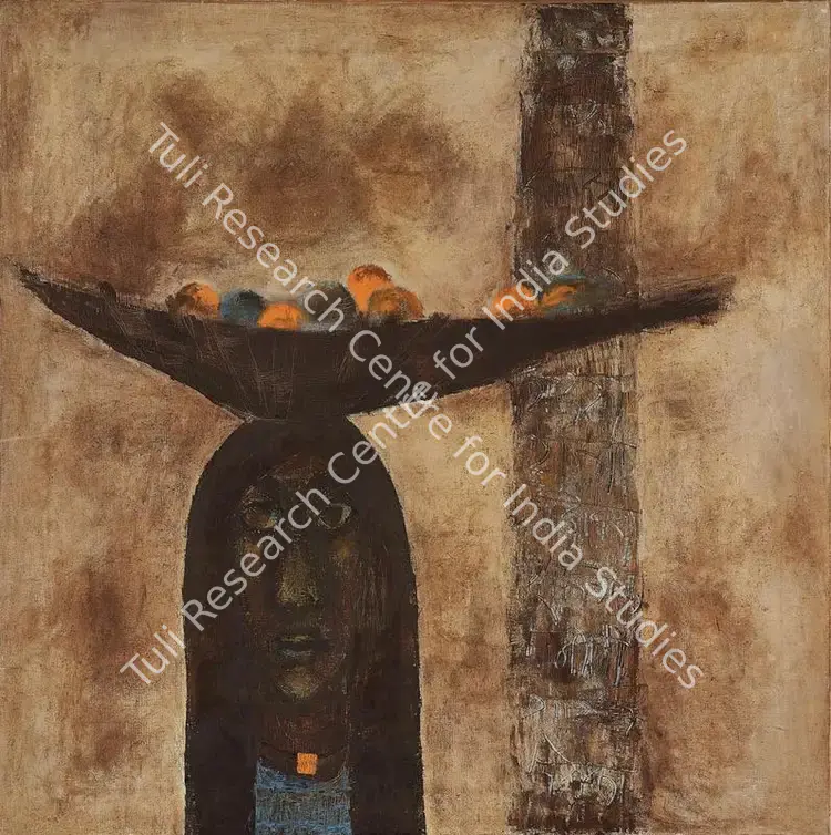 Shah, Haku (Artist). Untitled. Oil on canvas, 1960s | Painting | FineArts | 00416346