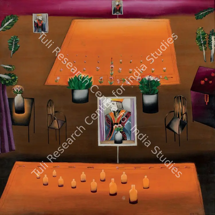 Singh, Arpita (Artist). Untitled. Oil on canvas, 1971 | Painting | FineArts | 00646570