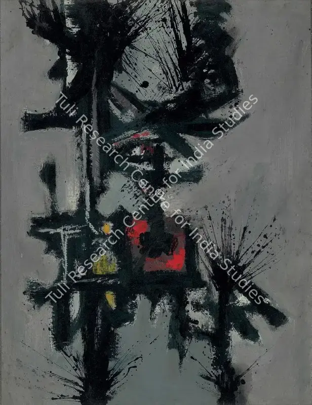 Parvez, Ahmed (Artist). Final Flourish of an Image. Oil on board, 1959 | Painting | FineArts | 00331759