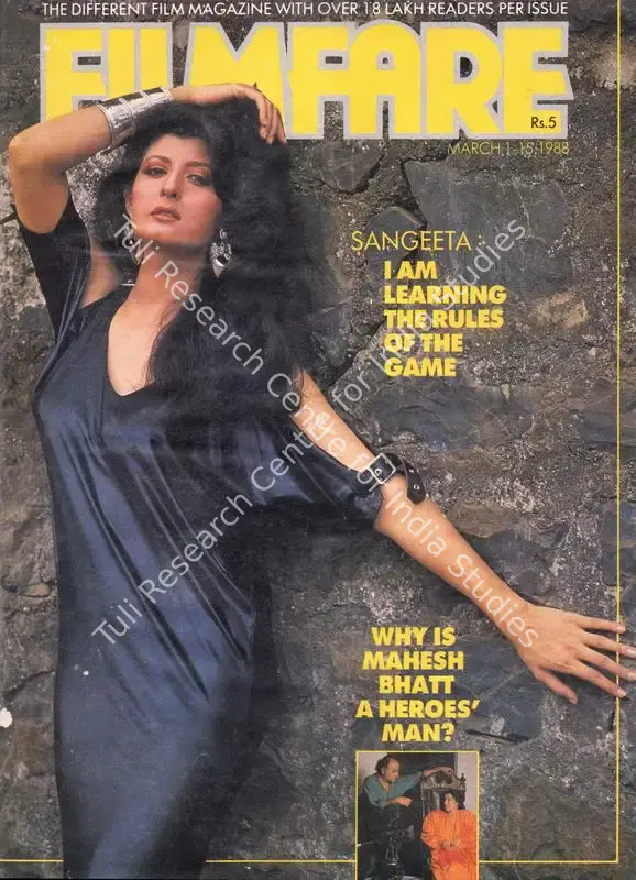 Ahmed, Rauf (Editor). Filmfare - The Fortnightly Film Magazine. 37(5). Bombay: Pritish Nandy, c/o The Times of India, 01 March 1988 | Magazine | CinemaEducation | 00793838