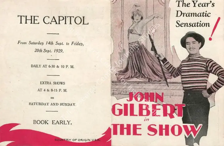 Browning, Tod (Producer), The Show, 1927 | Handbill | CinemaEducation | 00795145